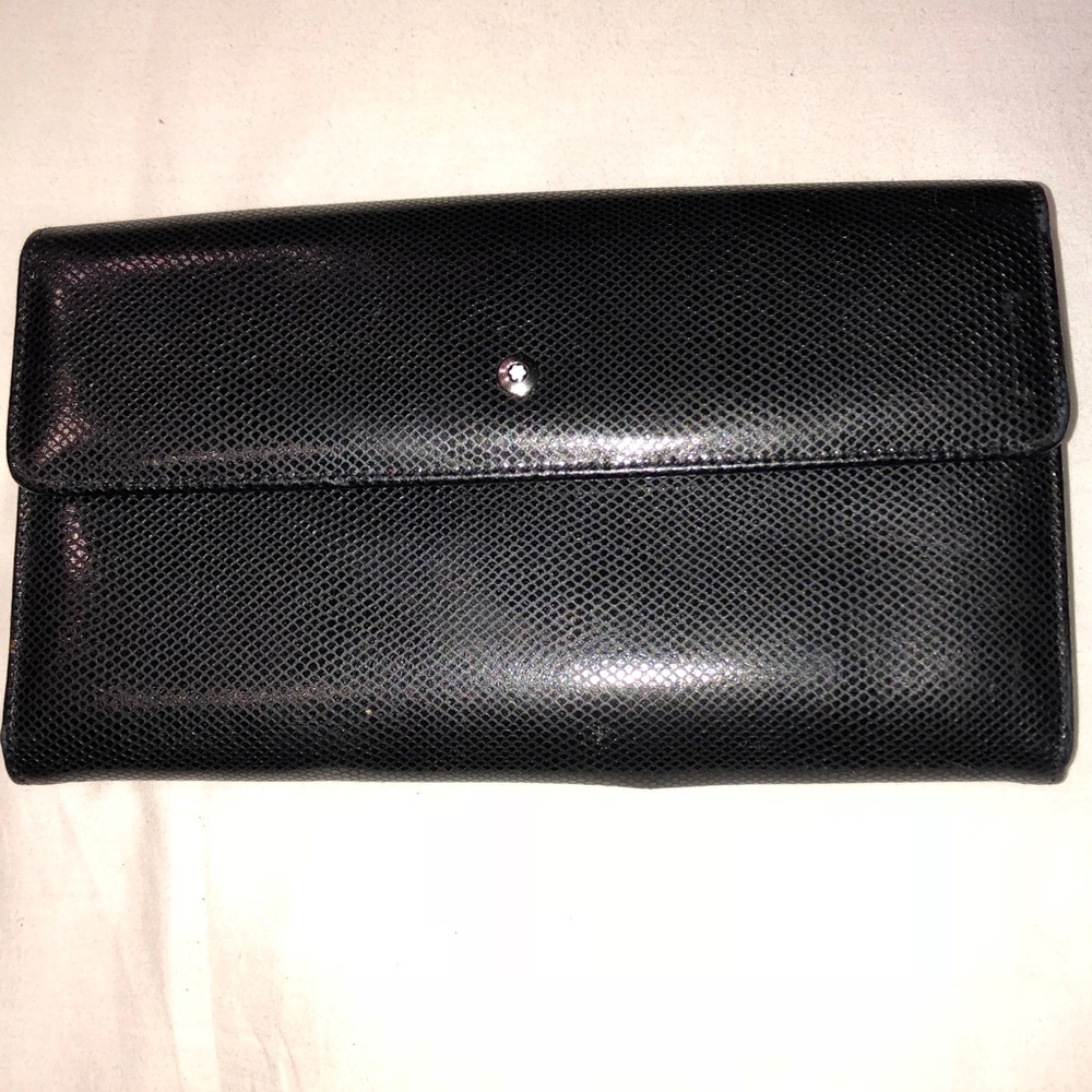 Montblanc Large Wallet, Black, EUC, Like New
